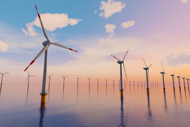 Wind Turbines placed in water