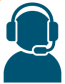 icon of a person wearing an headset